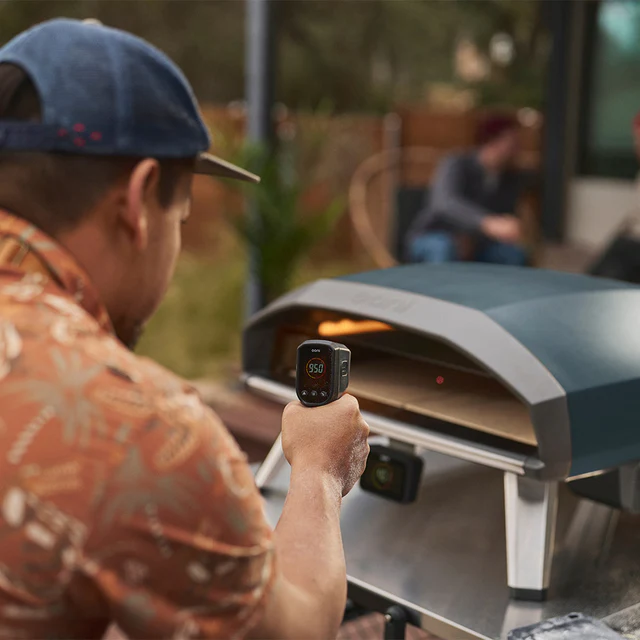 The 20mm thick baking stones inside the Koda 2 Pro showing the full 18-inch cooking surface